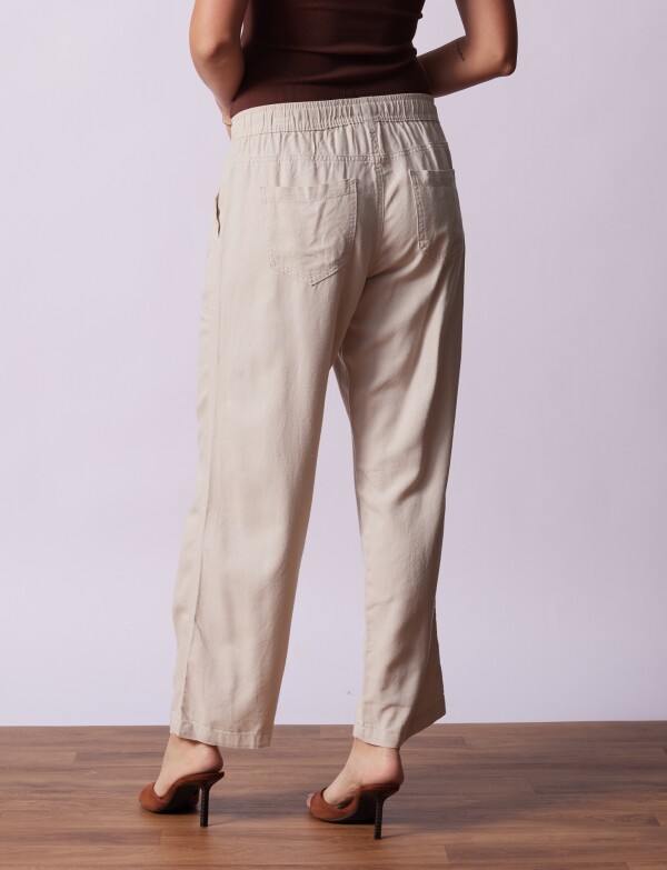 Pantalon Lino BEIGE