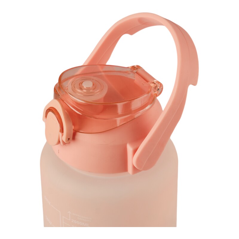 Pack De 3 Botellas De Agua Motivacional Gym Salmon