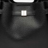 Cartera de mano Marble en efecto cuero graneado Negro