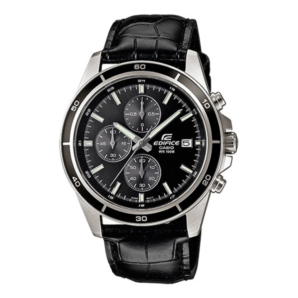 Reloj CASIO EDIFICE EFR526L-1AVUDF en Cuero Negro Esfera 49mm 