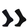 Medias de Hombre Push Media Man Solid pack X2 Negro - azul Marino