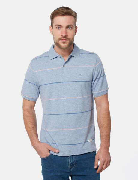REMERA POLO RAYADA Denim