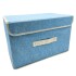 Cajón Caja Baul Organizador Tela Velcro Almacenamiento Ropa Color Variante Azul