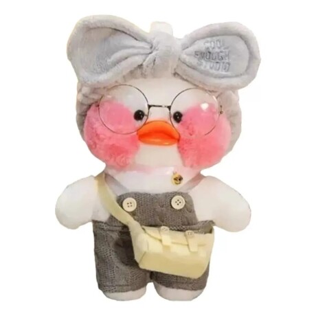 Peluche Patito Lalafanfan Pato con Ropa Varios Modelos 001