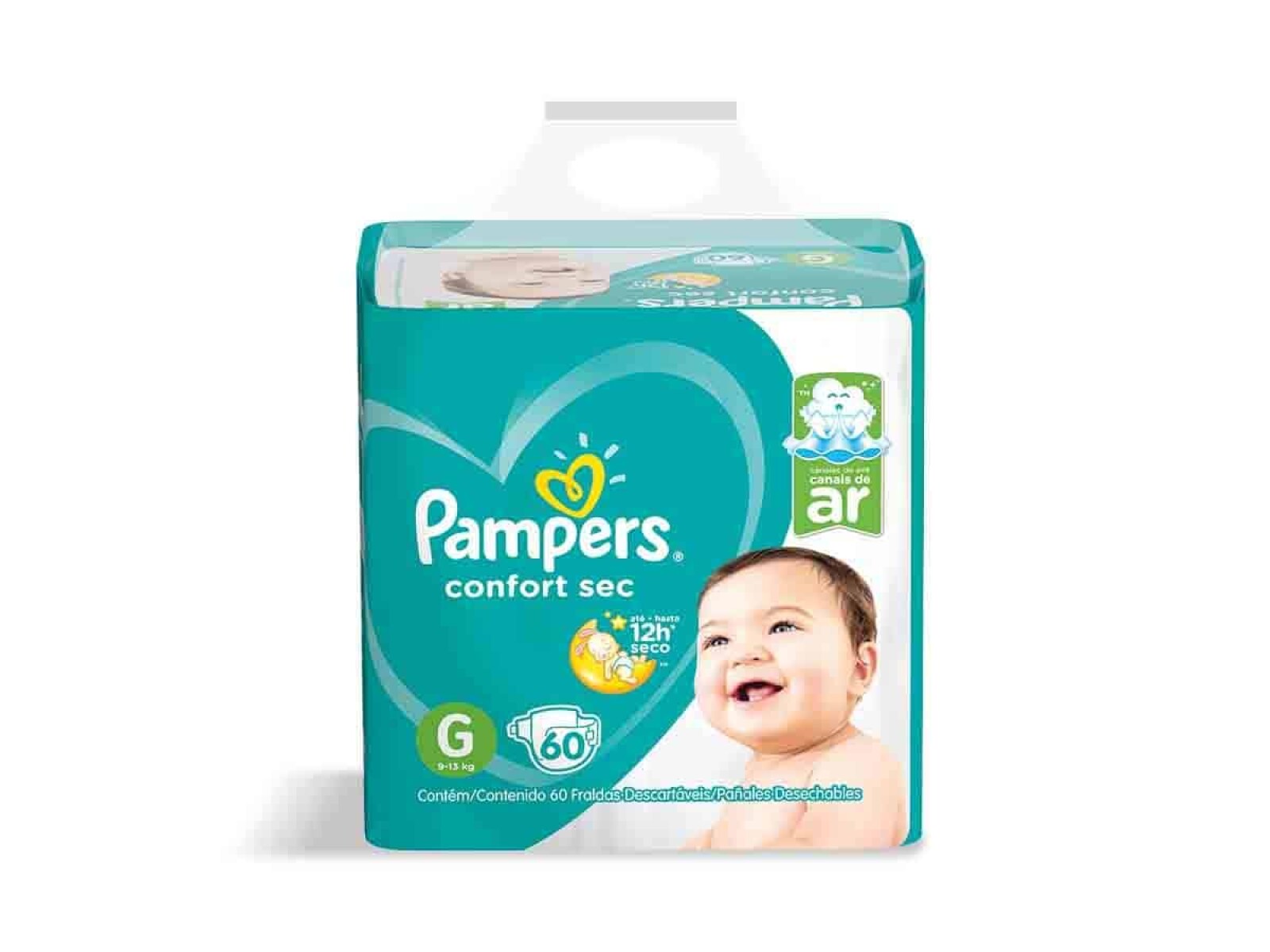 Pañales Pampers Confort Sec XG 58 Unidades 