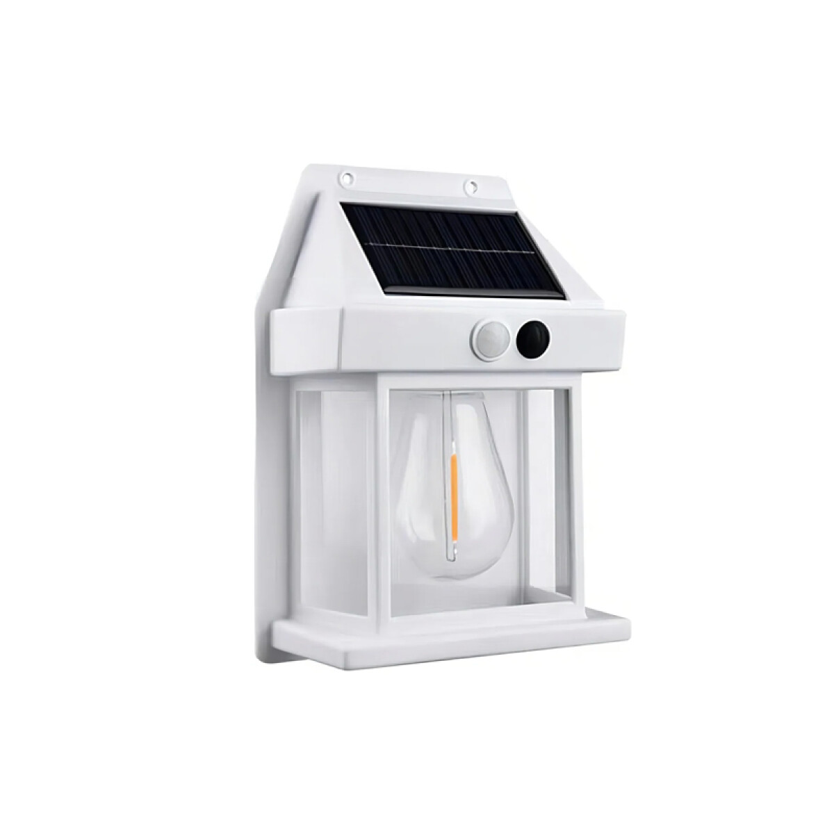 Lámpara farol solar p/exterior blanco cálido IP65 - IX4926 