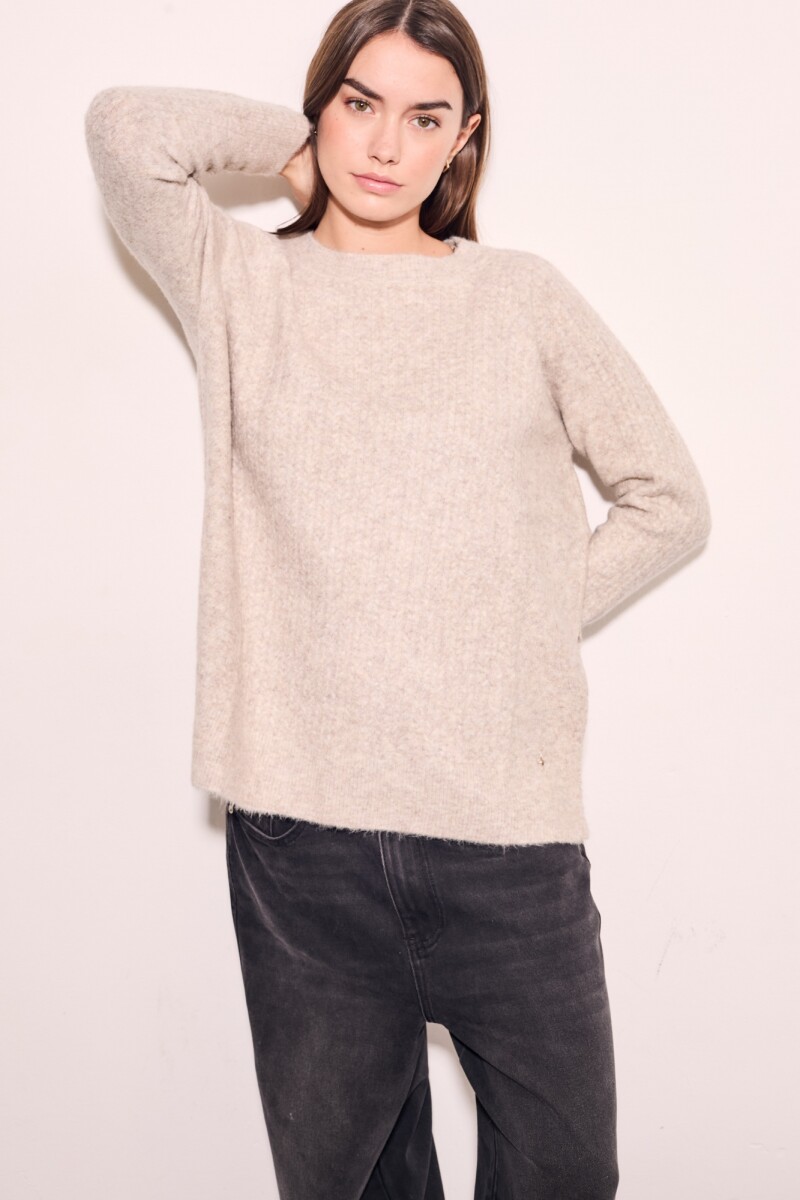 Sweater Texturado Vison