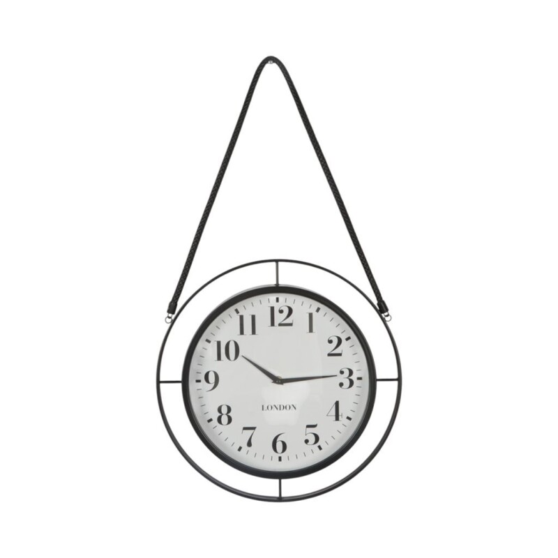 RELOJ DE PARED METALICO D38.8X38X5.8 CM CON LAZO RELOJ DE PARED METALICO D38.8X38X5.8 CM CON LAZO