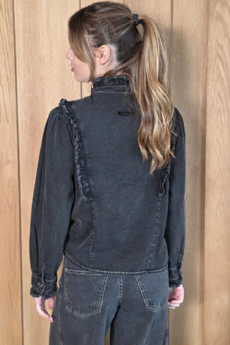 Camisa Uma Denim Negro