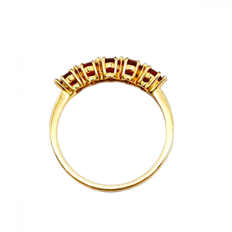 Anillo Vera-Oro 18k-Piedra Rubi y Zirconia-AN9501 conpiedra