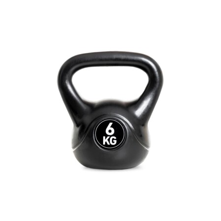 PESA RUSA RECUNIERTA PVC 6KG NEGRO