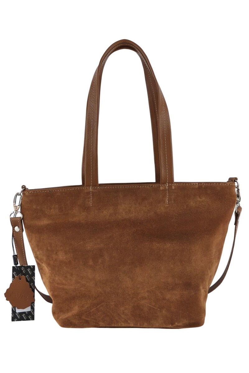 Cartera versátil de cuero y gamuza Oxido