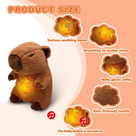 Peluche Capybara 24444 con Luz y Sonido 001