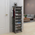 Armario Organizador de Zapatos IMBACK IBK-PLC007 | 3 Pisos, 3 Puertas Esmeriladas, Compacto y Versátil Negro Armario Organizador de Zapatos IMBACK IBK-PLC007 | 3 Pisos, 3 Puertas Esmeriladas, Compacto y Versátil Negro