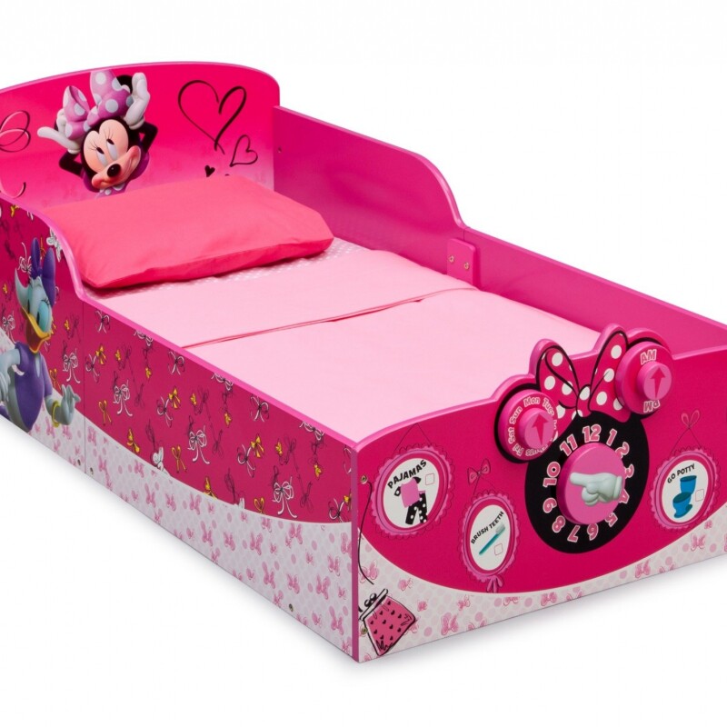 Cama interactiva de madera Minnie Mouse Disney para niños Cama interactiva de madera Minnie Mouse Disney para niños