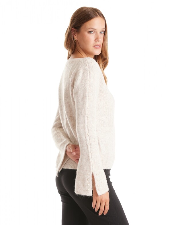 Buzo Lana Perlas BEIGE