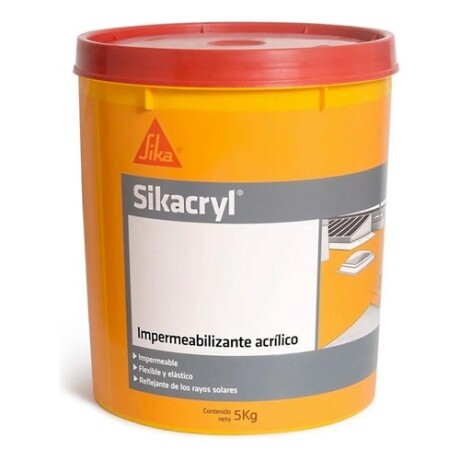 Impermeabilizante acrílico Sikacryl 5 kgs Blanco Blanco