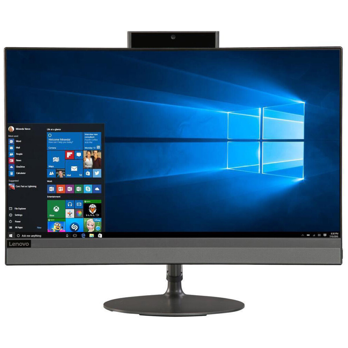 Equipo All In One Lenovo Core I3 3.1GHZ, 4GB+16GB, 1TB, 22" Fhd Touch 