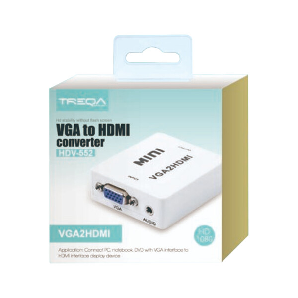 Adaptador Treqa Hdv-552 ADAPTADOR TREQA VGA/HDMI HDV 552