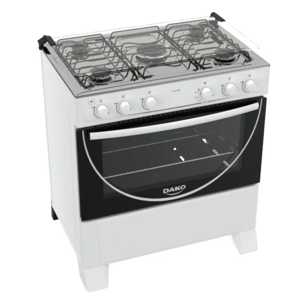Cocina a Gas Dako Luna 5 Hornallas Blanca 1062 