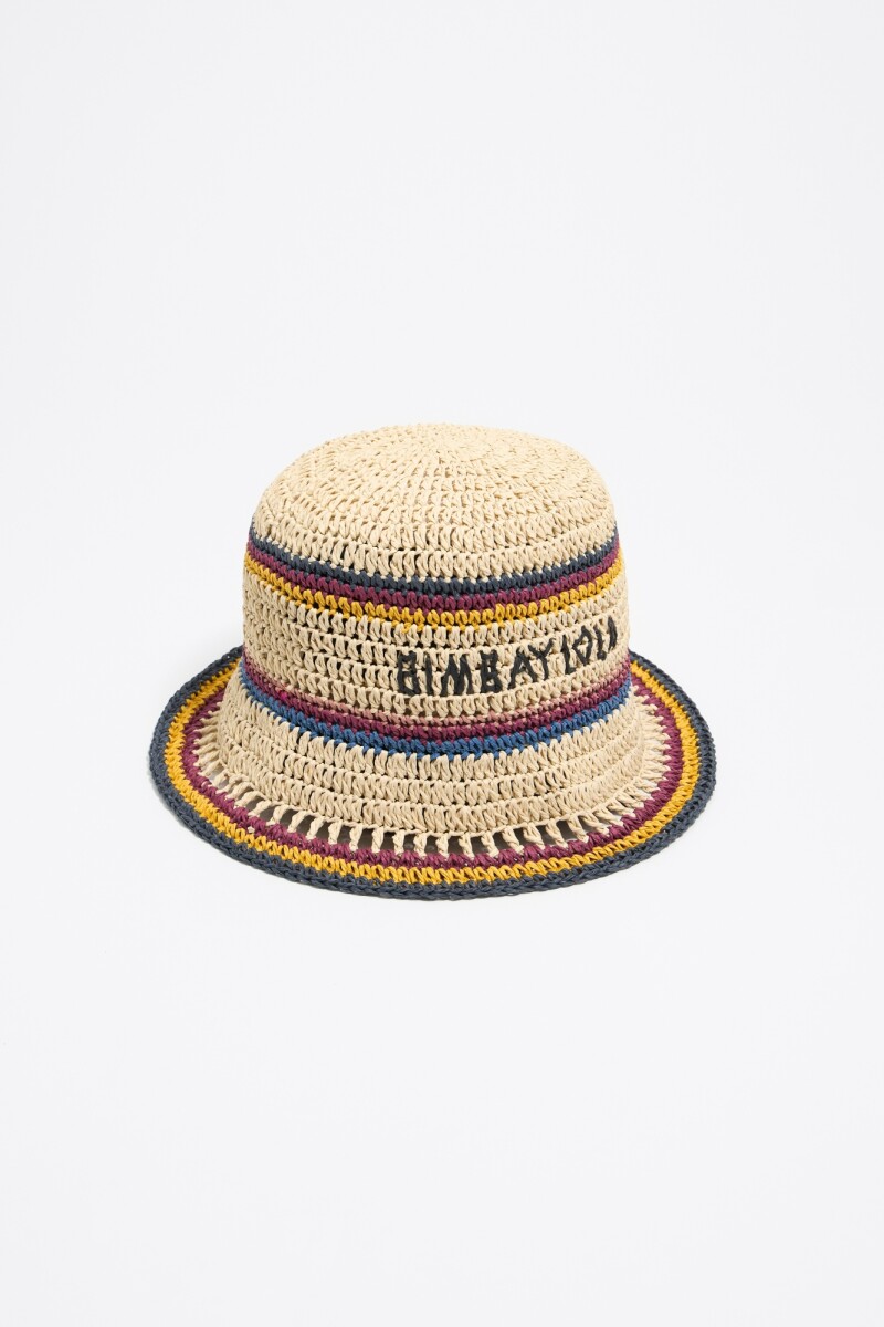 GORRO BUCKET RAFIA 
