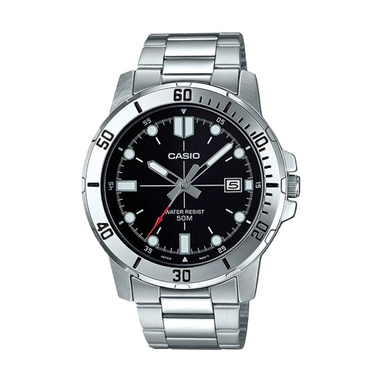 Reloj CASIO MTPVD01D-1EVUDF en Acero Plateado Esfera 45mm 0