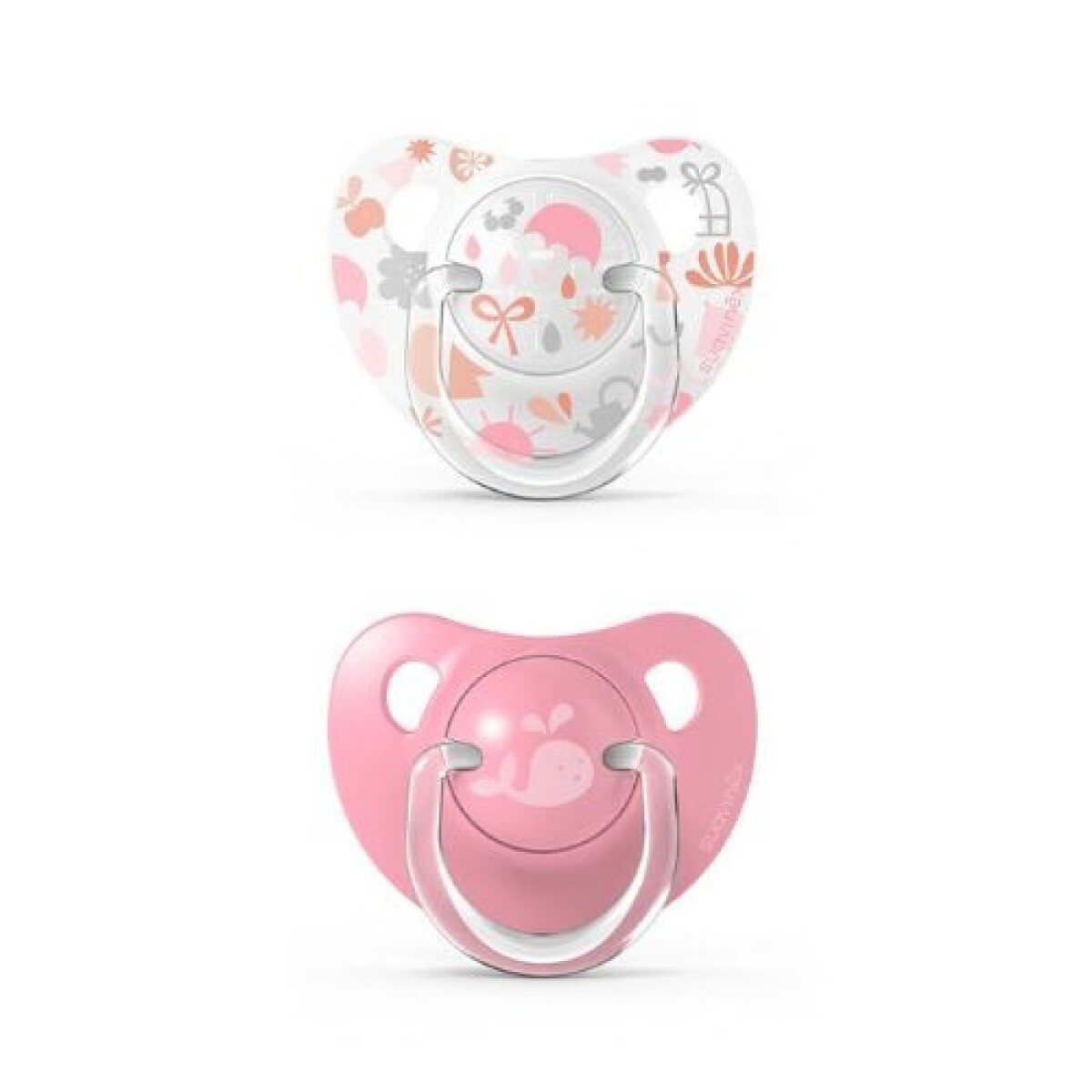 Set x2 chupete anatomico Suavinex 18m+ - memories rosa 