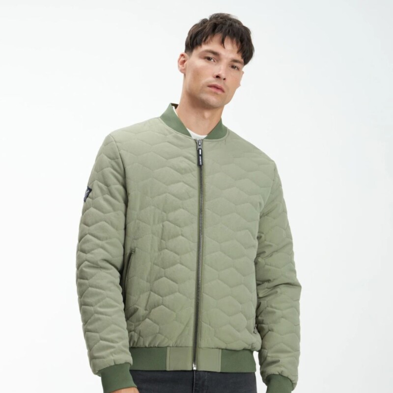 Campera Bomber LORD Uniform Verde