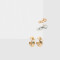 Bijou Cuff Con cuff Set De Aros Mixplating - Dorado