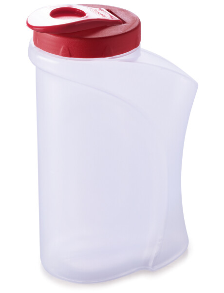 Jarra botella de plástico para bebidas con tapa flip Plasutil 1.3lt Rojo