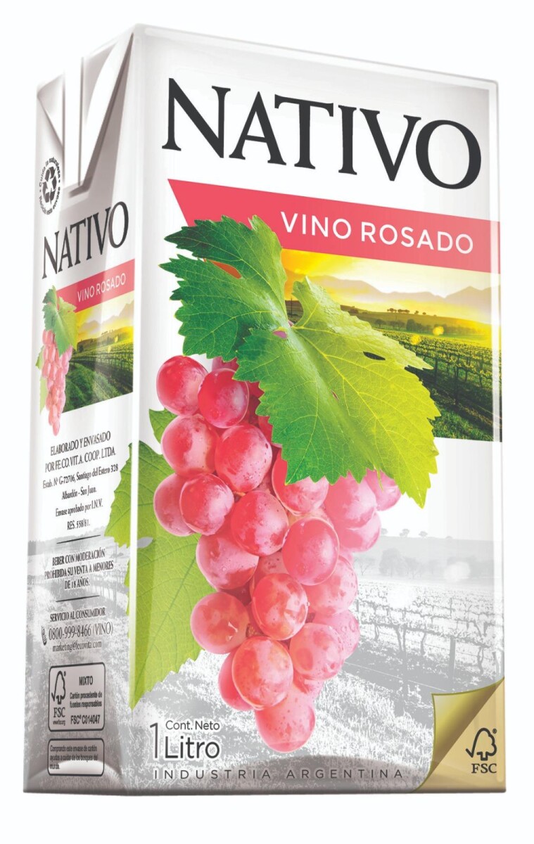 VINO NATIVO TETRA 1L ROSADO 