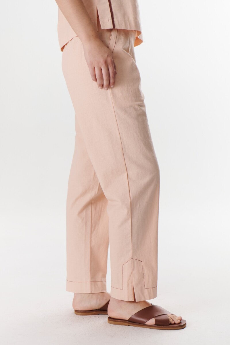PANTALON LINO STRECH ROSA