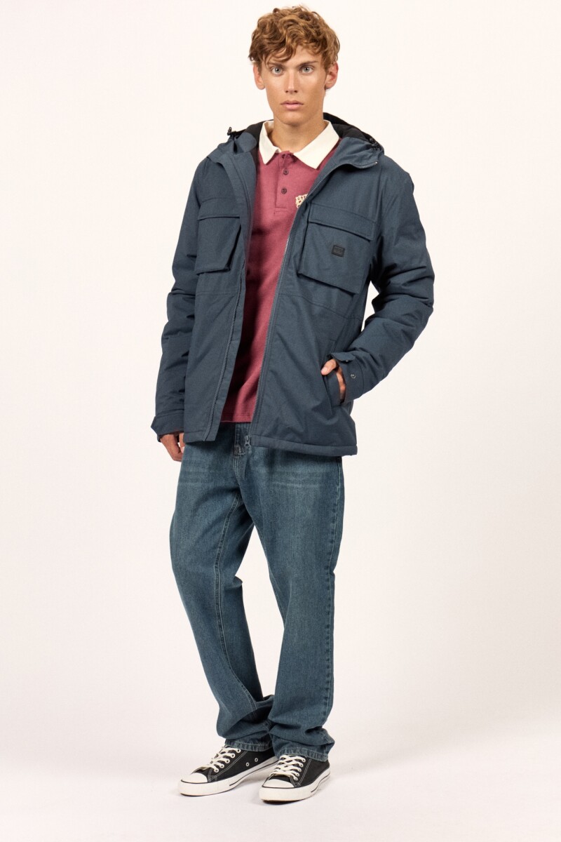 CAMPERA MATT SOLID A-azul