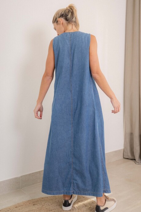 Vestido Formentera Denim fino azul