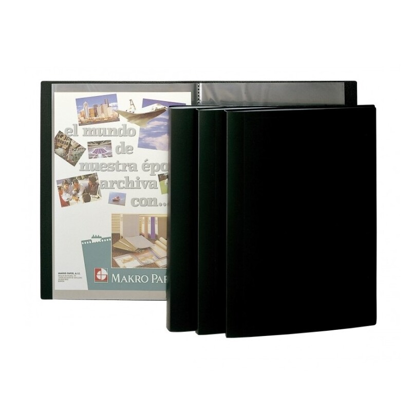 Carpeta C/Fundas A4 20H Negro Plus Office #Carpeta C/Fundas A4 20H Negro Plus Office