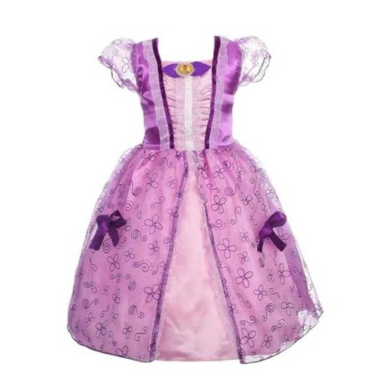 Disfraz Pincesa Lila- Talle S Lila