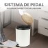 Cesto de basura 5 Litros Residuos Papelera Extraíble Acero Inoxidable Blanco CB001 Cesto de basura 5 Litros Residuos Papelera Extraíble Acero Inoxidable Blanco CB001