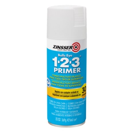 Fondo en Aerosol 1-2-3 Blanco 369g Zinsser Fondo en Aerosol 1-2-3 Blanco 369g Zinsser