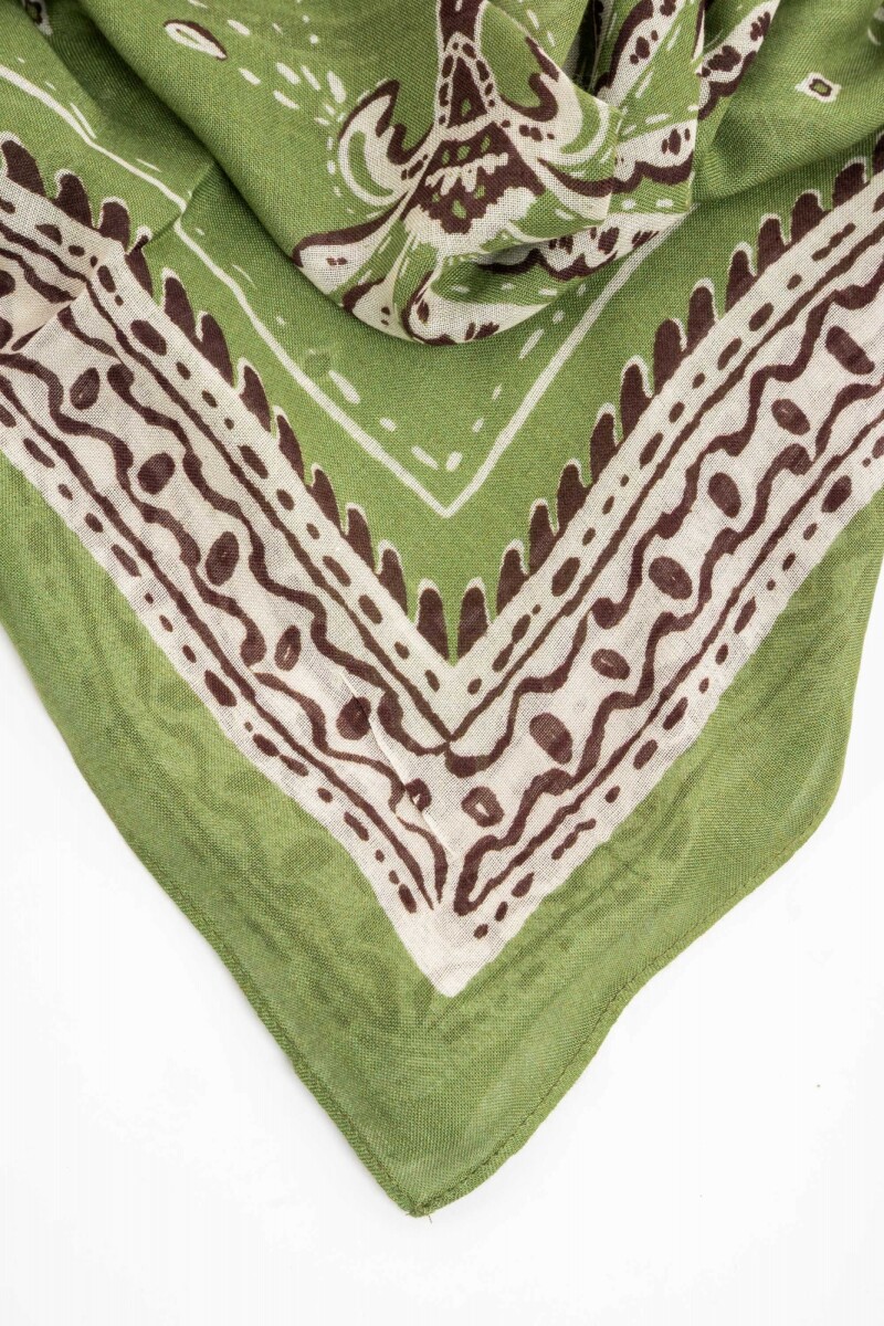 Bandana Print Palmeras Oliva