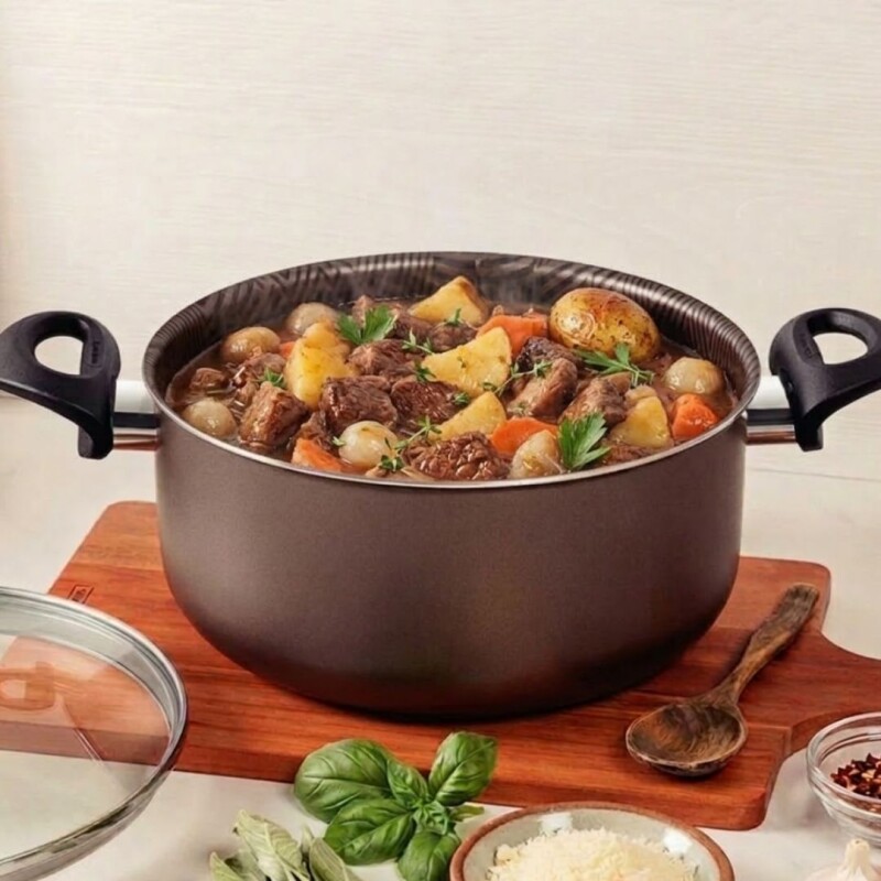 CACEROLA TRAMONTINA PARIS TAPA DE VIDRIO • 2.9L • 20cm CACEROLA TRAMONTINA PARIS TAPA DE VIDRIO • 2.9L • 20cm