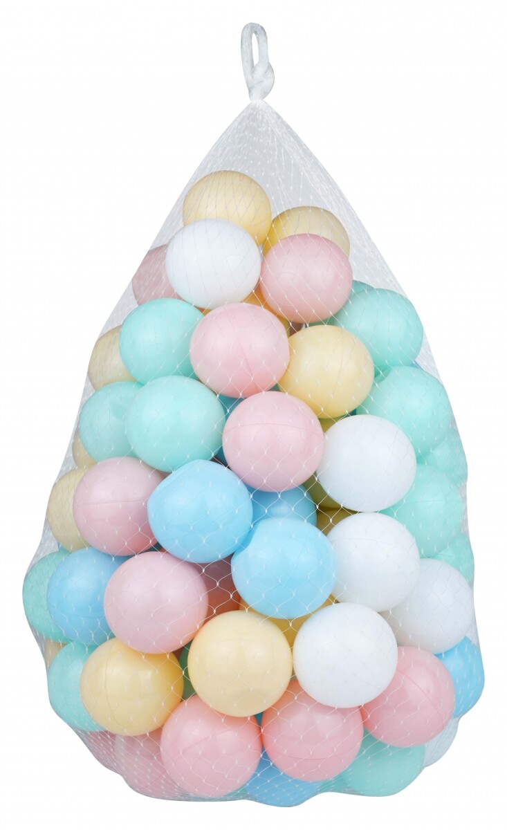 Pack 100 pelotas plasticas color pastel para pelotero 
