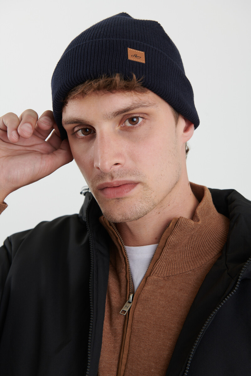 GORRO TEJIDO HARRY - Azul Oscuro 