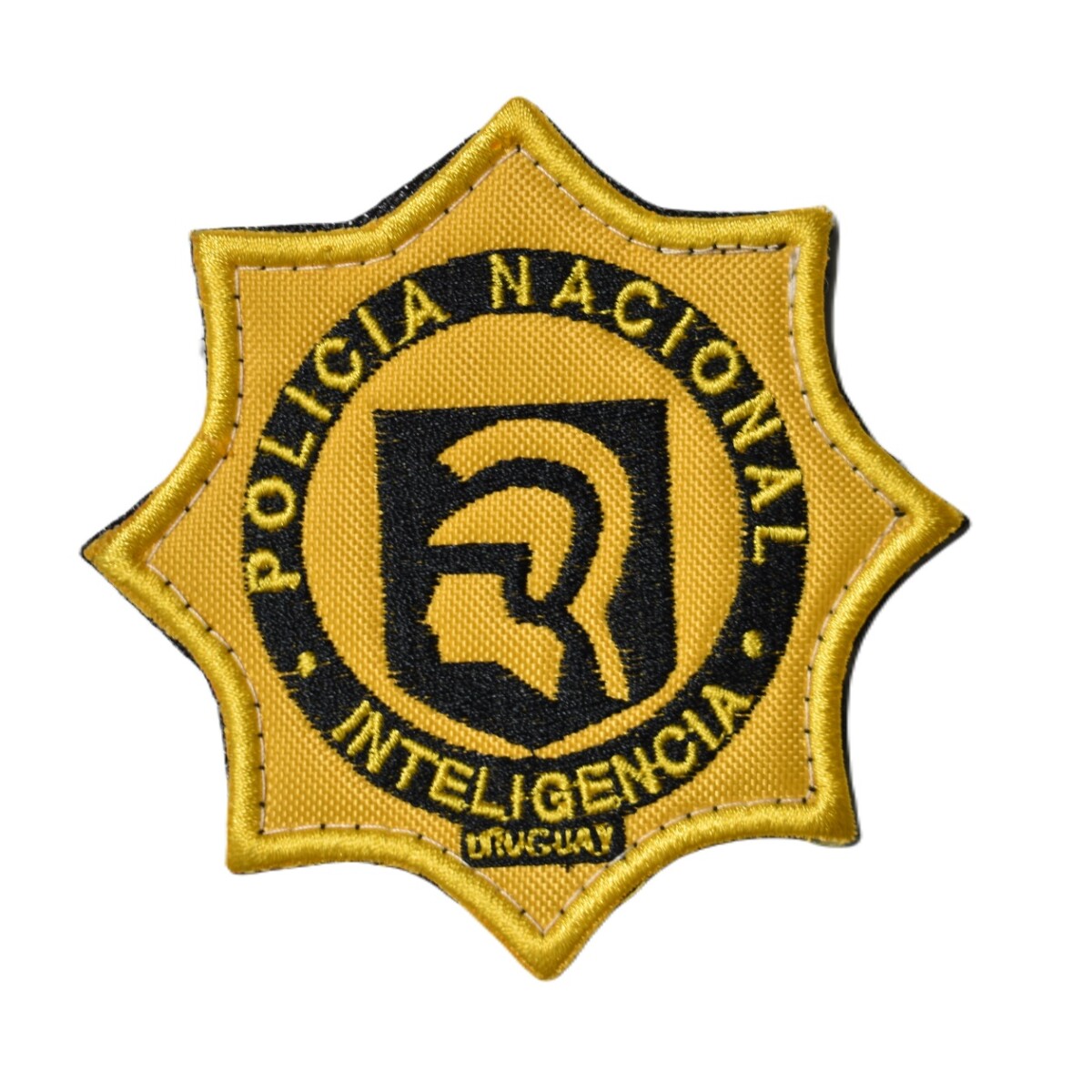 Parche bordado Inteligencia - Policía Nacional - Amarillo 
