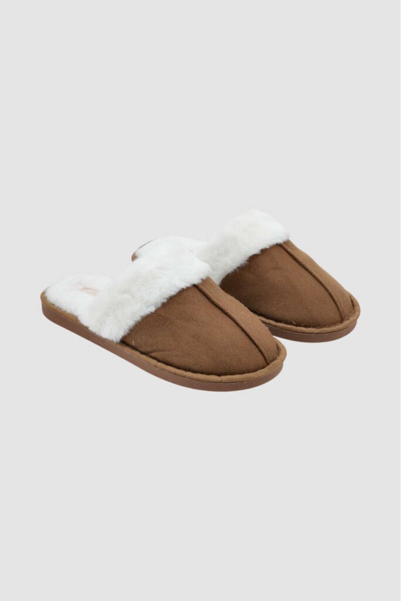 Pantufla basic fur inv26 - Marron 