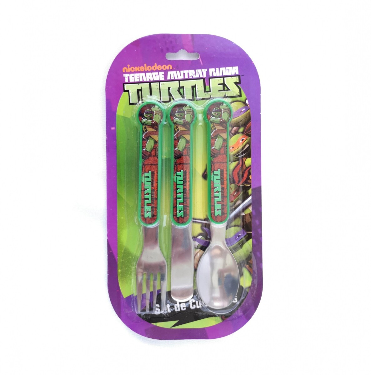 Set de Cubiertos para Bebé Tortugas Ninja x3 