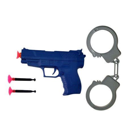 3x2 OUTLET Set Policía arma c/esposas y dardos 3x2 Outlet Set Policía Arma C/esposas Y Dardos