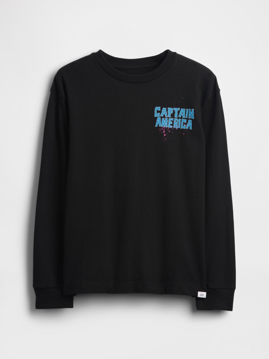 FR MVL LS GRAPHIC TEE - BLACK 