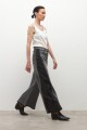 Jean wide leg Ada bicolor gris oscuro