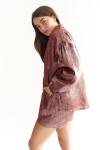 Camisa Almendra Rojo