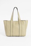 Shopper con pespuntes verde musgo